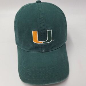Women Miami Hurricanes Hat Nike Strapback (Fits Small) Green NCAA University